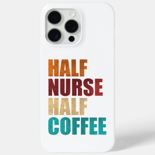 ハーフ看護師+ハーフコーヒー 楽しい看護師 Case-Mate iPhoneケース (裏面)