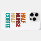 ハーフ看護師+ハーフコーヒー 楽しい看護師 Case-Mate iPhoneケース (裏面 (横))