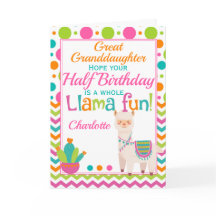 ハーフ誕生日かわいいラマ6ヶ月