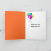 ハーフ誕生日のカップケーキ カード (内部)