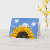 ハーフ誕生日ひまわり カード (黄色い花)