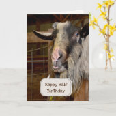 ハーフ誕生日オールド カード (黄色い花)