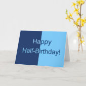 ハーフ誕生日カード カード (黄色い花)