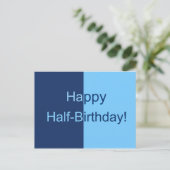 ハーフ誕生日カード ポストカード (スタンド正面)