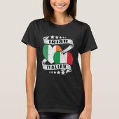 ハーフ・アイリッシュ・イタリアンハーフ・キッズイタリアンアイルランド国旗 Tシャツ (正面)