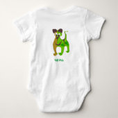 ハーフ・アイリッシュ ベビーボディスーツ (裏面)