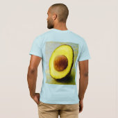 「ハーフ・アボカド」かわいい写真。買今 Tシャツ (裏面フル)
