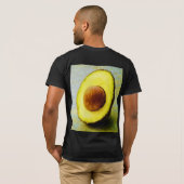 「ハーフ・アボカド」かわいい写真。買今 Tシャツ (裏面フル)