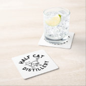 ハーフ·キャット·コースター スクエアペーパーコースター (インサイチュ)