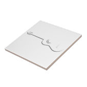 ハーフ・ギターのアウトライン タイル (側面)