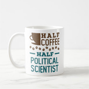 ハーフ・コーヒー半政治学者 コーヒーマグカップ