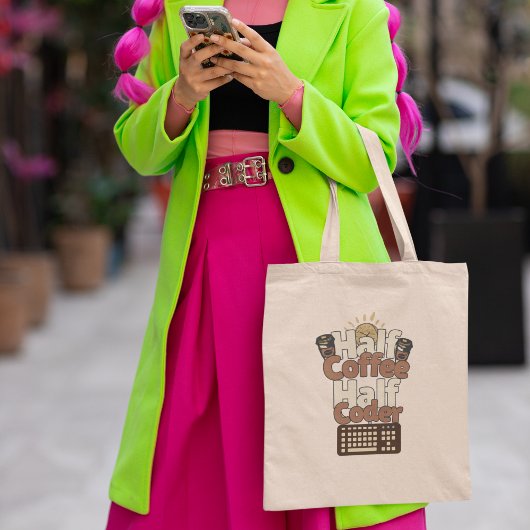 ハーフ・コーヒー、ハーフ・コーダ トートバッグ