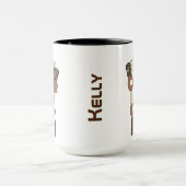 ハーフ・コーヒー、ハーフ・コーダ マグカップ (中央)