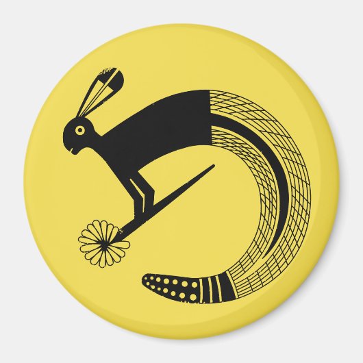 ハーフ・ジャック・ラビットとハーフ・ラトル・ヘビ マグネット (正面)