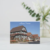 ハーフ・ティンバーハウスの写真アルザス・フランス ポストカード (スタンド正面)