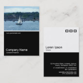 ハーフ&ハーフフォト0226 - Cardiff Marina 名刺 (正面/裏面)