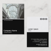 ハーフ&ハーフフォト0318 – アーケード/モール 名刺 (正面/裏面)