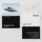 ハーフ&ハーフフォト032 – 受け皿飛んでいる 名刺 (正面/裏面)