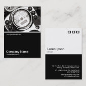 ハーフ&ハーフフォト0342 – バイクスピードメータ 名刺 (正面/裏面)