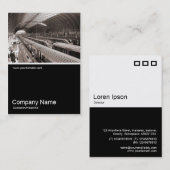 ハーフ&ハーフフォト042 – パディントン駅 – ロンドン 名刺 (正面/裏面)