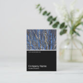 ハーフ&ハーフ写真0302 – シルバー樺の木ブランチ 名刺 (スタンド正面)