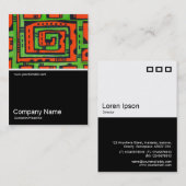 ハーフ&ハーフ写真083 -抽象芸術、油 名刺 (正面/裏面)