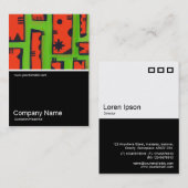 ハーフ&ハーフ写真085 -抽象芸術、油 名刺 (正面/裏面)