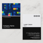 ハーフ&ハーフ写真086 -抽象芸術、油 名刺 (正面/裏面)