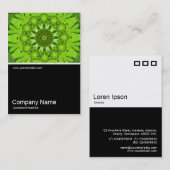 ハーフ&ハーフ写真094 – リーフィ万華鏡のように千変万化するパターン 名刺 (正面/裏面)