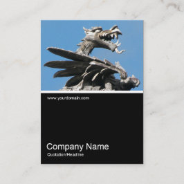 ハーフ&ハーフ0257 – ドラゴン，市役所，カーディフ 名刺