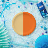 ハーフ＆ハーフ デコレーション ペーパープレート (パーティー)