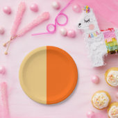 ハーフ＆ハーフ デコレーション ペーパープレート (パーティー)