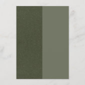 ハーフ＆ハーフ モスグリーン 封筒カード - カスタマイズ エンクロージャーカード (正面)