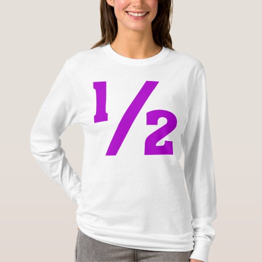 ハーフ – 紫 Tシャツ (正面)