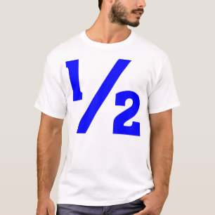 ハーフ – 青 Tシャツ
