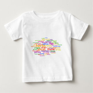 ハーブおよびスパイスWordle ベビーTシャツ