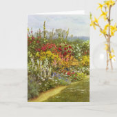 ハーブおよび花の細道 カード (黄色い花)