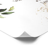 ハーブとグリーン ドリンク メニュー ウェディング サイン (角)