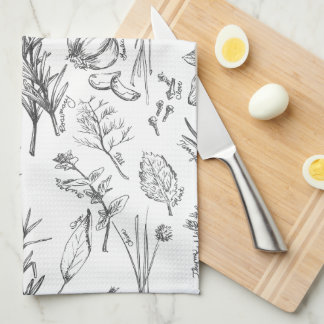 ハーブとスパイスのキッチンタオル キッチンタオル
