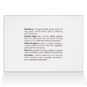 ハーブとスパイスのグリーティングカード (内部横(上))