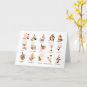 ハーブとスパイスのグリーティングカード カード (黄色い花)