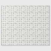 ハーブとスパイスのメドレー ラッピングペーパー (フラット)