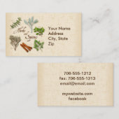 ハーブとスパイスの名刺 名刺 (正面/裏面)