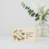 ハーブとスパイスの名刺 名刺 (スタンド正面)