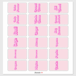 ハーブとスパイスの瓶ラベル シール