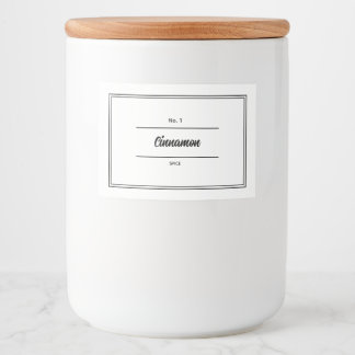 ハーブとスパイスの瓶ラベル フードラベル