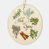 ハーブとスパイスオーナメント セラミックオーナメント (左)
