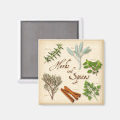 ハーブとスパイス磁石 マグネット (正面/裏面)