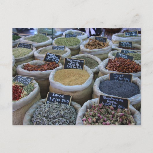 ハーブとスパイス ポストカード (正面)
