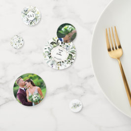 ハーブと緑のウェディングレセプション紙吹雪 コンフェッティ